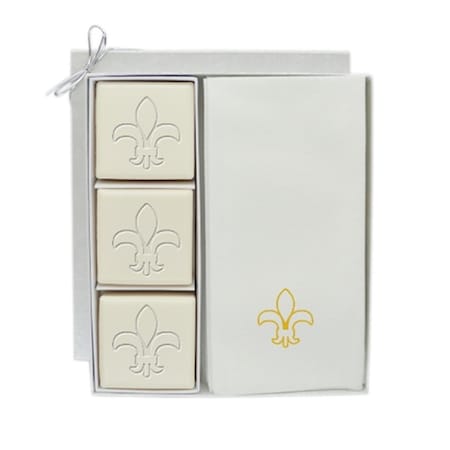 Step-Up Relief Eco Luxury Courtesy Gift Set-G-Fleur-De-Lys Soap ST2942213